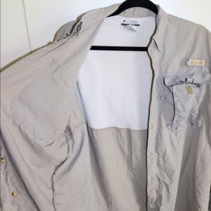 Columbia Small grey windbreaker fishing jacket